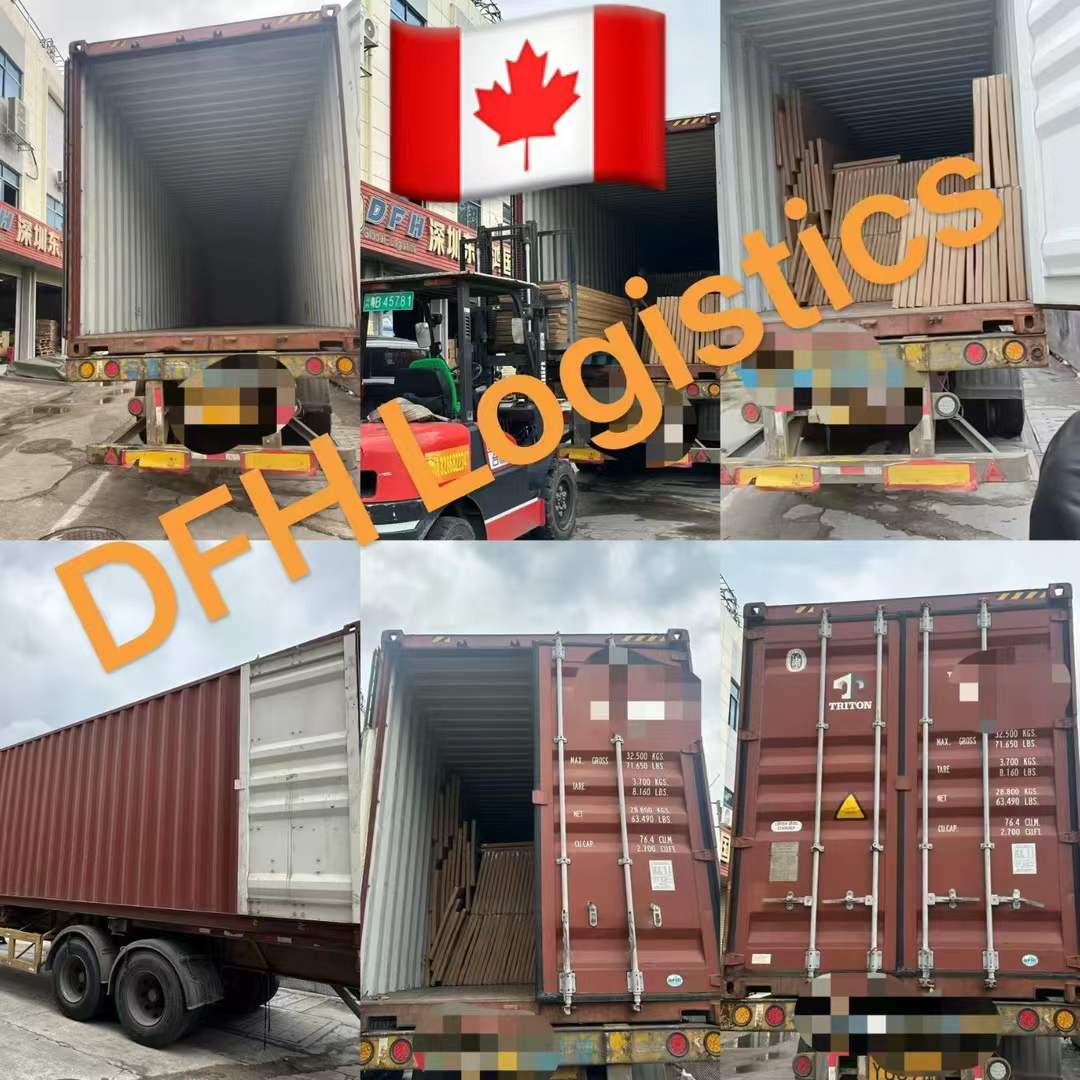 Container loading photographed end to end in Shenzhen