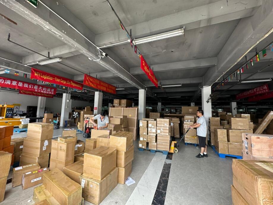 Consolidating shipments in our warehouse